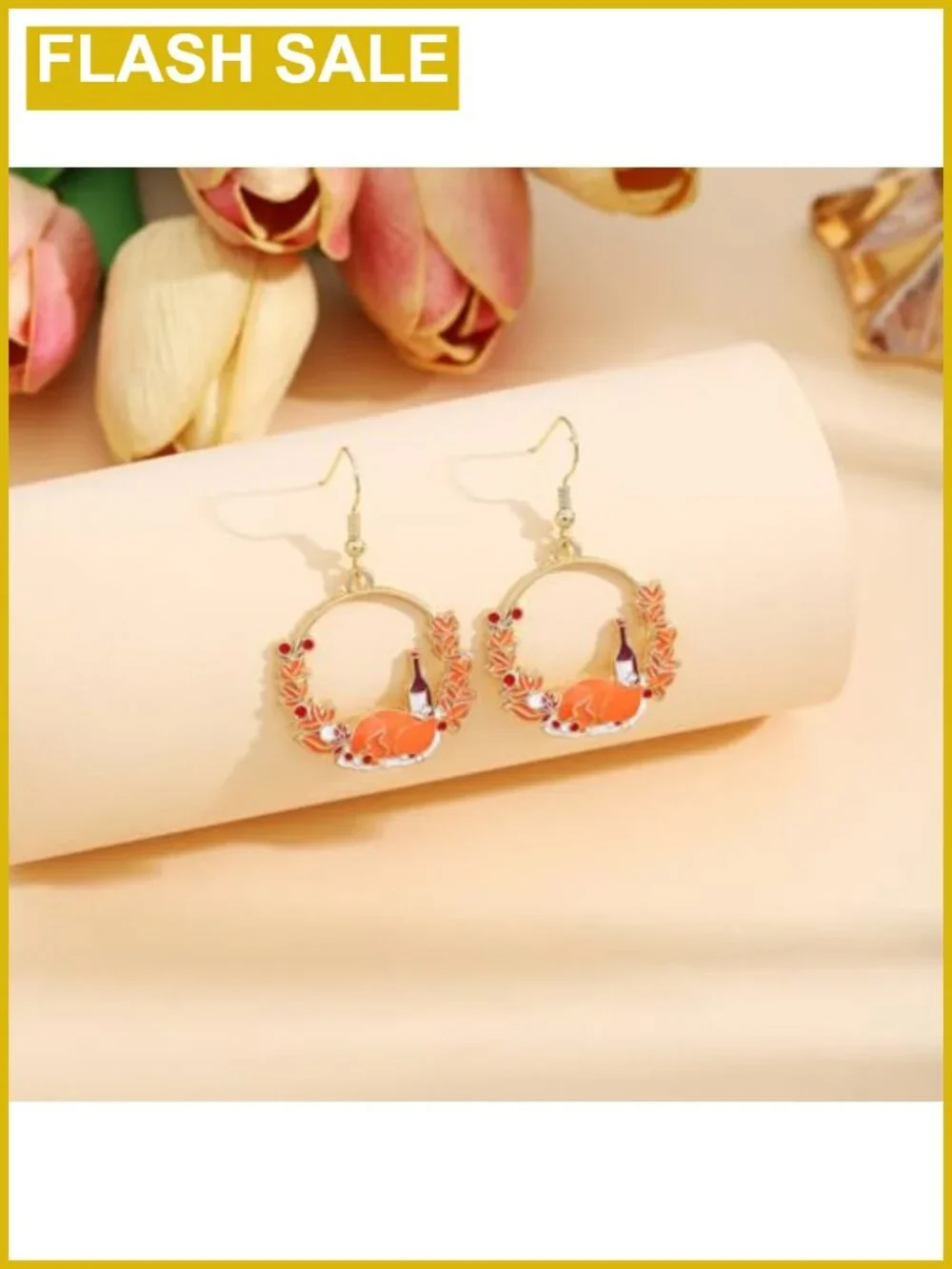 Thanksgiving Dangle Earrings Turkey Pumpkin Maple Leaf Fall Jewelry